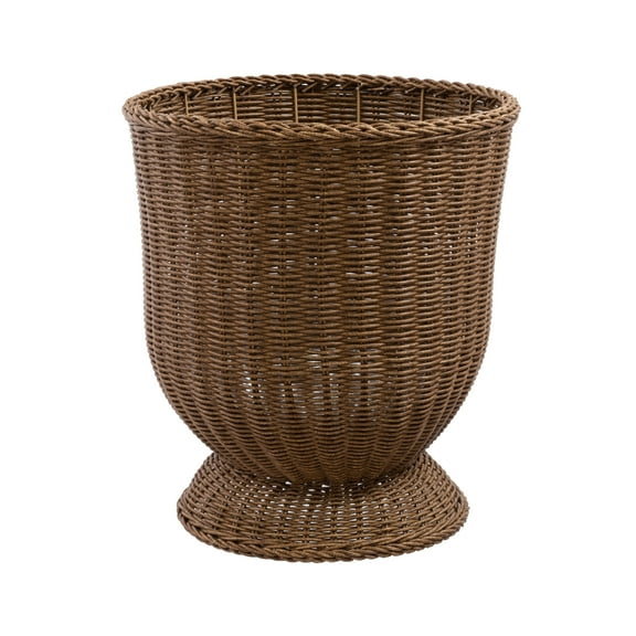 My Texas House 16 inch Brown Woven Resin Urn Planter