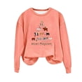 thumbnail image 2 of Pisexurs Hauts pour Femmes en Liquidation, Chandail Décontracté à Manches Longues pour Femmes, Col Rond, Vacances, Noël, Imprimé, Mignon, Ample, 2 of 3