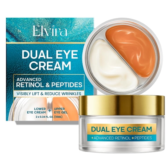 Crema de ojos Elvira Dual para ojeras, hinchazón y arrugas, 20 ml