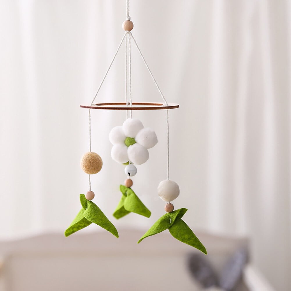 Hand-Woven Baby Bed Bell Mobile – Wooden Pendant Toy for Crib, Nursery, Car, Office & Travel – Soothing & Decorative Infant Toy