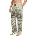 thumbnail image 2 of Xecao Vineyard Landscape Men's Straight Lounge Pajama Pants: The Ultimate in Comfortable Sleepwear, 2 of 9