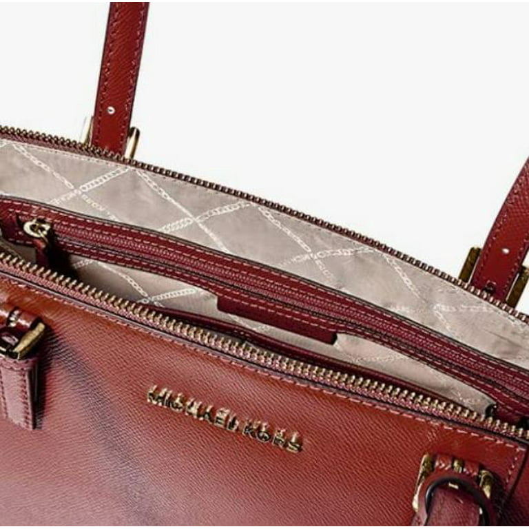Buy MICHAEL Michael Kors Jet Set Medium Saffiano Leather Top-Zip Tote Bag  in Brandy at