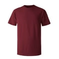thumbnail image 2 of Ma Croix Men's Crew Neck T-Shirts Solid Short Sleeve Tee (X-Large, Burgundy), 2 of 5