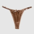 thumbnail image 6 of GEWSEY Woman Lingerie Sexy Adjustable Thong G-String Panty Women's Hipster Bikini Underwear Panties Briefs Lingerie (Coffee, L), 6 of 6