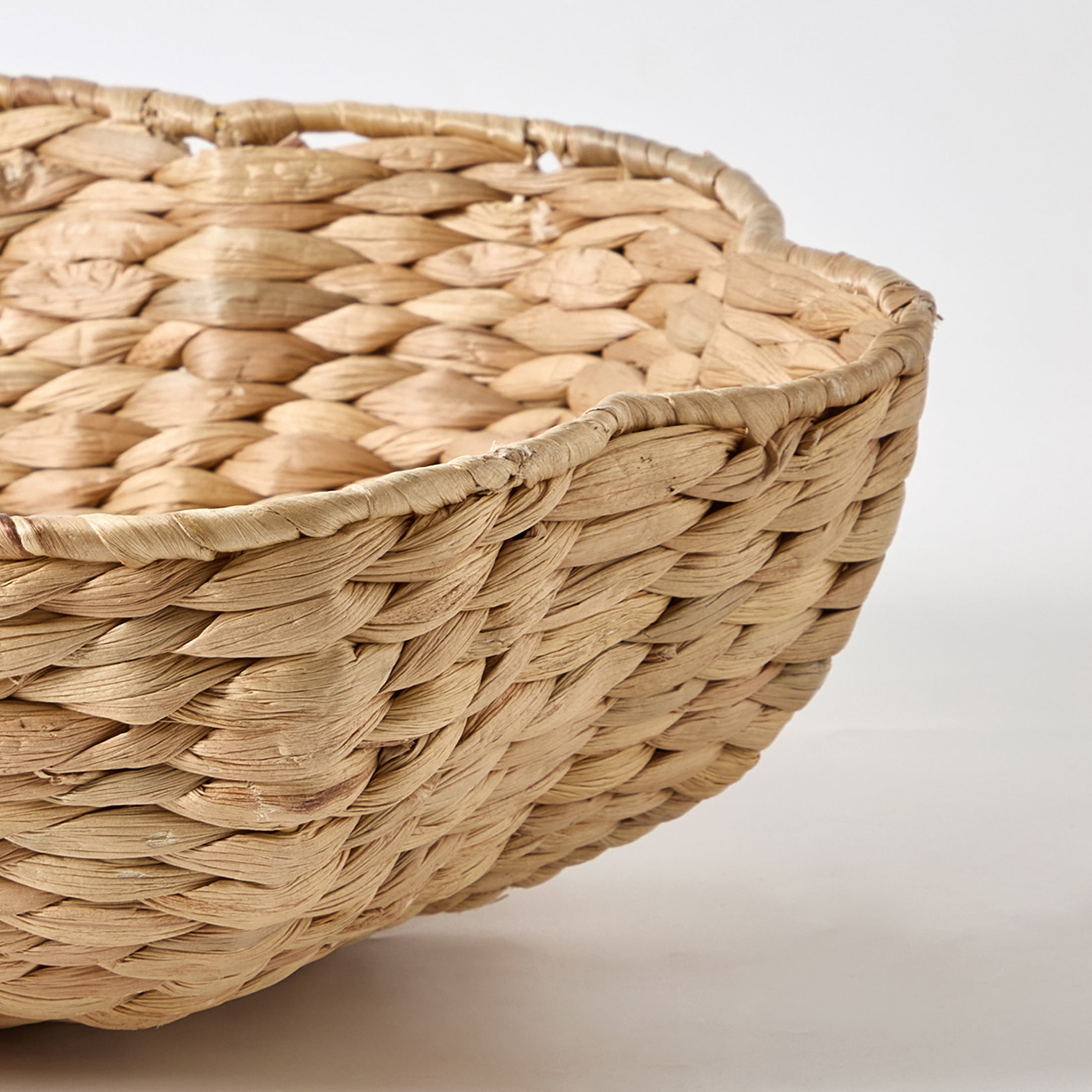 My Texas House Natural 14" Water Hyacinth Decorative Bowl