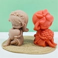 thumbnail image 3 of 2PCS 3D Rose Heart-Shape Girl Candle Silicone Mold DIY Rose Girl Handmade Scented Candle Gypsum Res, 3 of 5