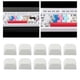 thumbnail image 4 of 10 Uds 1U teclas de grueso PBT juego de teclas mecácas Kit de teclas DIY para mecáco Gris claro Macarena Teclas de teclado, 4 of 8