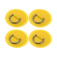 thumbnail image 1 of 4uds 11cm Amarillo D Anillo Parche Almohadilla PVC Inoxidable Acero para Surf Tabla, 1 of 1