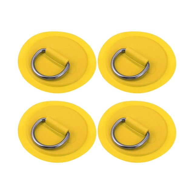 4uds 11cm Amarillo D Anillo Parche Almohadilla PVC Inoxidable Acero para Surf Tabla