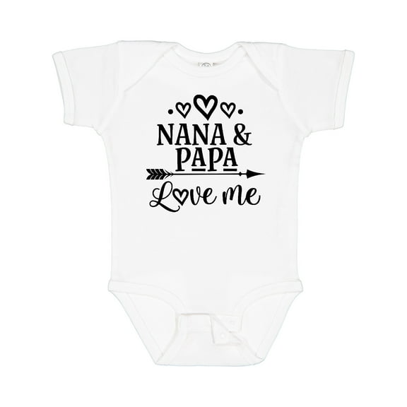 Inktastic Nana Papa Love Me Grandchild Boys or Girls Baby Bodysuit