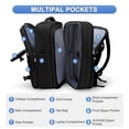 thumbnail image 3 of Mochila Coofay, casual, de viaje, ampliable, negra, 3 of 7
