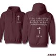 thumbnail image 4 of John 3:16 Bible Verse Hoodie, Christian Cross Scripture Pullover Sweatshirt, Unisex Faith Hoodie for Men & Women, Religious Graphic Hoodie for Church Groups, Inspirational Christian Outfit, 4 of 6