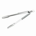 thumbnail image 2 of Stainless Steel Grill Tongs Long Reach Ergonomic Handle Durable Cooking Tool New, 2 of 6