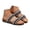 Black, variant on Summer Flat Sandals for Women Knitted Strap Comfortable Walking Slides Cork Footbed Beach Vacation Slippers Shoes Green size 6.5