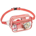 thumbnail image 1 of Tignapoo Clear PVC Adjustable Waist Pack for Stadium Events, Travel, and Daily Use - Waterproof, Easy-Clean, and Versatile Pink Fanny Bag, 1 of 7
