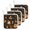 Black, variant on Autumn Aesthetic Fall Pot Holders for Kitchen Heatproof Potholder, 4 Pack Coffee Mug Pumpkins Thanksgiving Hot Pads Multipurpose Oven Pads Terry Cloth Potholders Trivet for Cooking and Baking