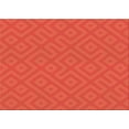 thumbnail image 1 of Ahgly Company Machine Washable Indoor Rectangle Transitional Orange Red Orange Area Rugs, 2' x 5', 1 of 7