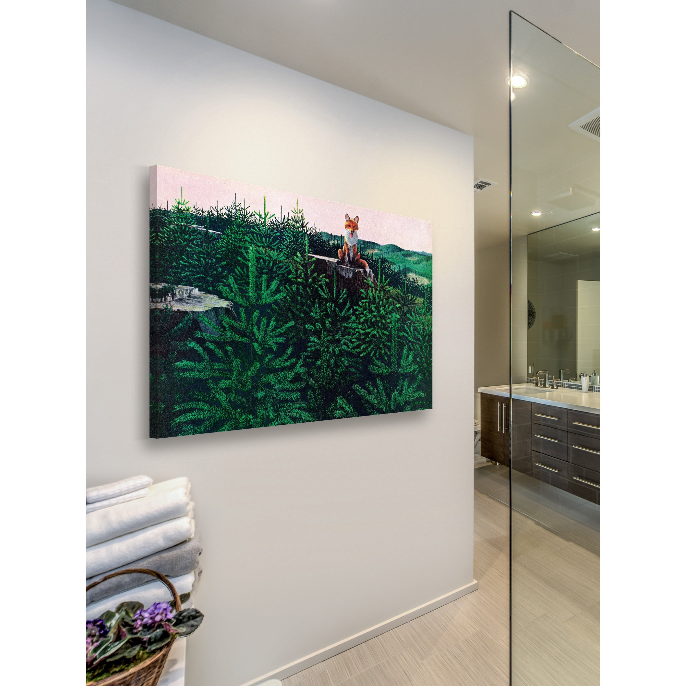 Marmont Hill "Mischievous Fox" Painting Print on Wrapped Canvas