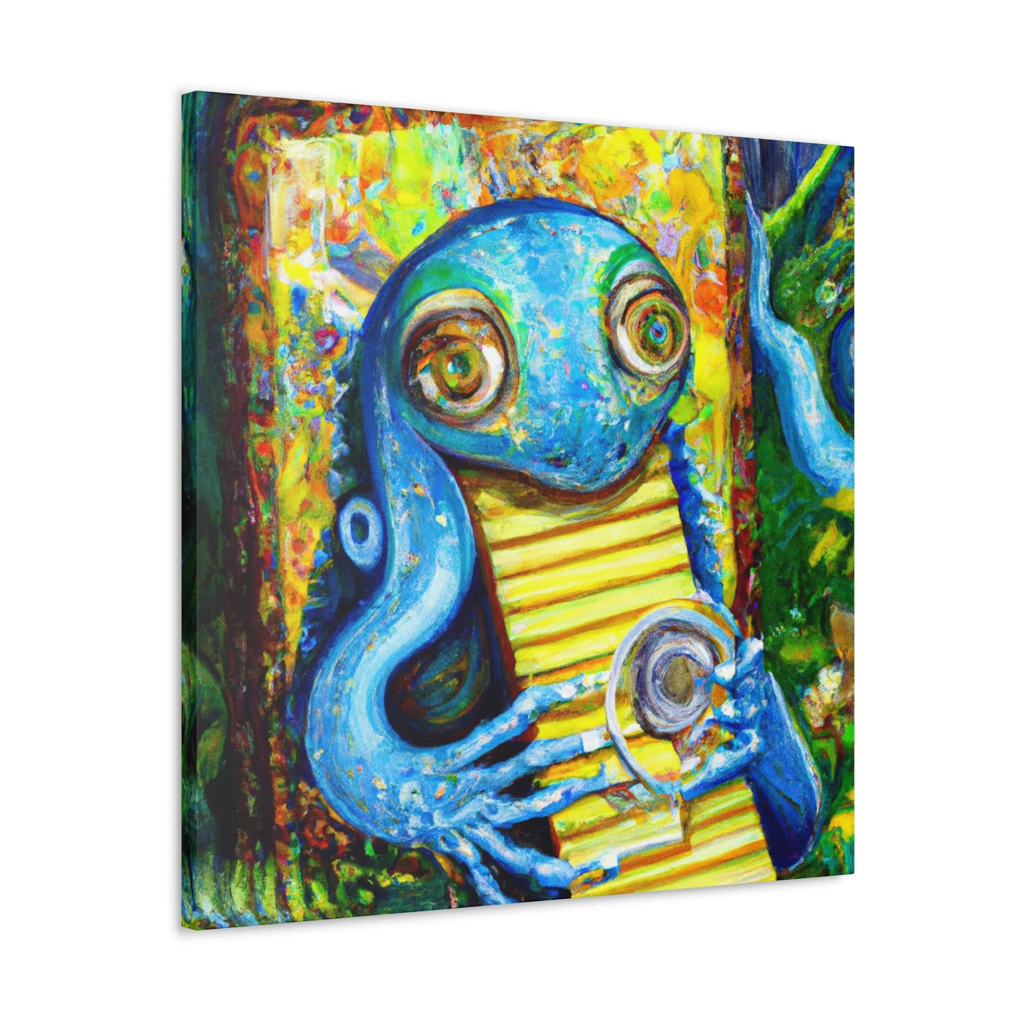 Harmonica in Colorful Vibes - Canvas