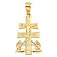 thumbnail image 1 of Pendentif Croix Caravaca en Or Jaune 14k, 1 of 1