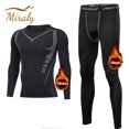 thumbnail image 3 of Conjunto de 2 piezas de ropa interior térmica para hombre, calzoncillos largos de forro polar cálidos de invierno, mallas térmicas para hombre, camisetas deportivas de compresión, conjunto de pijama, 3 of 4