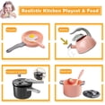 thumbnail image 4 of Juego de juguetes Play Kitchen Bruvoalon, 32 piezas, con ollas, sartenes y comida, 4 of 7