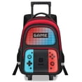 thumbnail image 1 of Mochila con ruedas para niños JIRAIKEI 44x20x30 cm, diseño gamer, 1 of 7