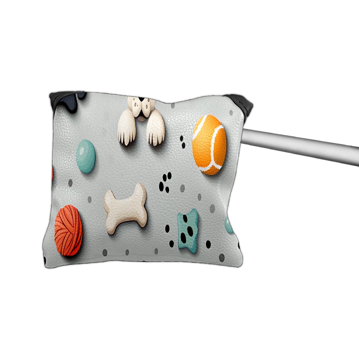 Novelty Pet Toy Putter Cover, Unique Gray Design, Waterproof Golf Headcover