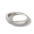 thumbnail image 5 of Eclet Jewels 1.2 Ct Lab Diamond Round Cut Wedding Ring - 14K White Gold Plated Rings -Criss Cross Engagement Wedding Overlapped Diamond Ring - Proposal Delicate Rings - Causal Stacking Rings for Her, 5 of 8