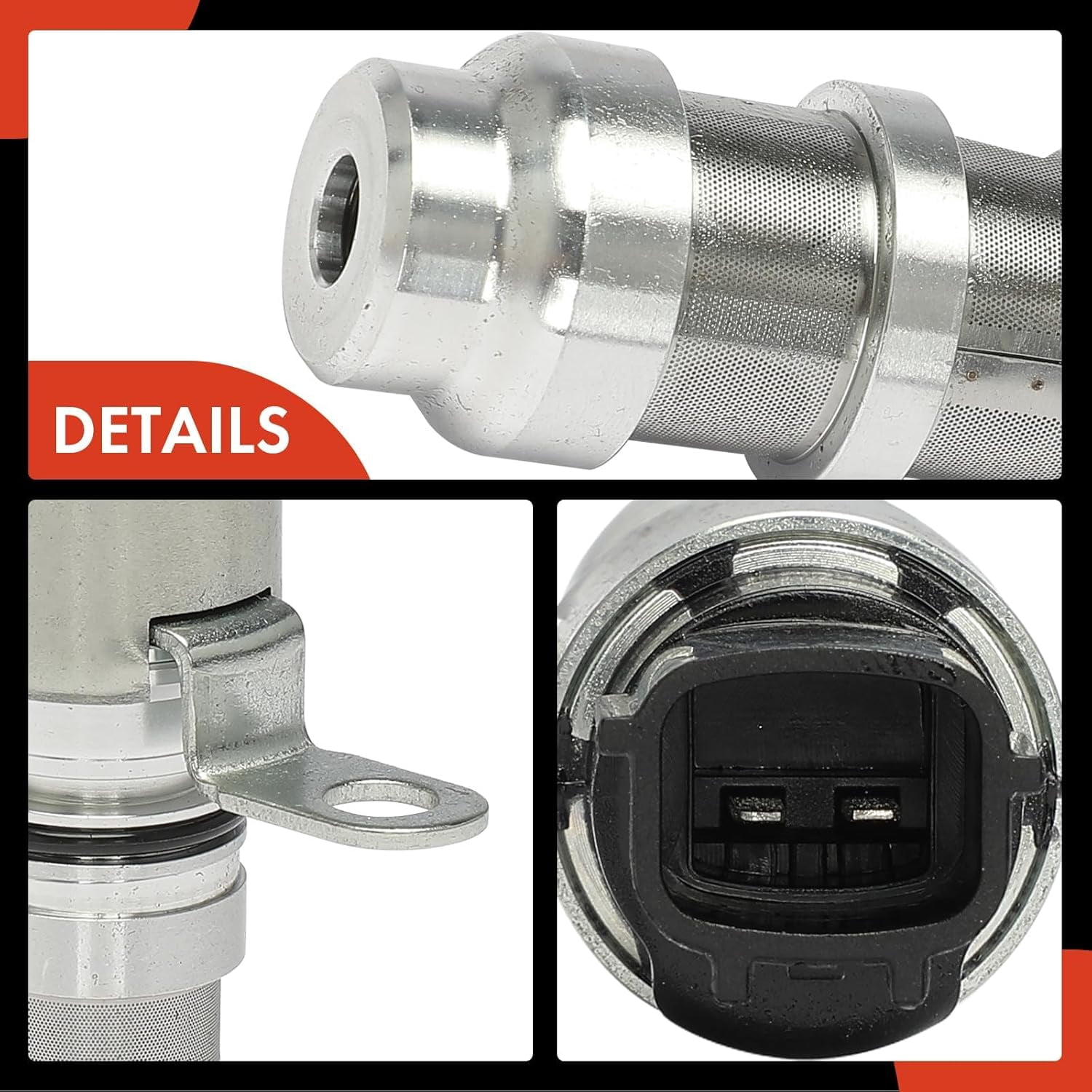 A-Premium Engine Variable Valve Timing (VVT) Solenoid Compatible with Nissan Altima 2007-2013, Rogue 2008-2013, Sentra 2007-2012, Juke 2011-2014, 1.6L 2.5L, Replace# 23796JA00A