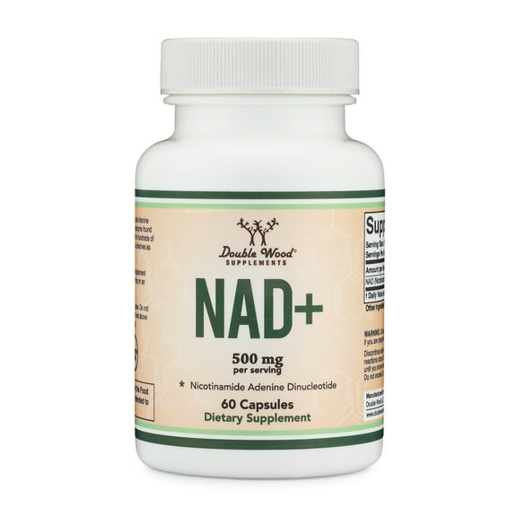 NAD+ Supplement - 60 x 250 mg capsules - Boosts Nicotinamide Adenine Dinucleotide (NAD) Levels