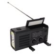 thumbnail image 1 of Radio de manivela Ticfox AM portátil para exteriores Con linterna, 1 of 12
