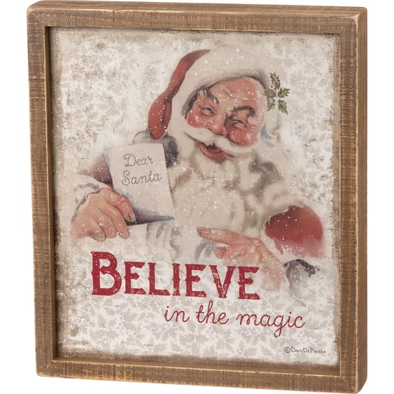 Inset Box Sign - Believe