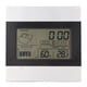thumbnail image 1 of Reloj meteorológico digital con pantalla de temperatura y humedad, carcasa de aluminio, despertador digital para uso de escritorio y para colgar en la pared., 1 of 14
