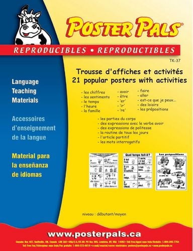 Poster Pals French/FSL Classroom No 1 Poster Activities Kit