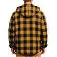 thumbnail image 5 of hoksml Men's Plaid Shirt Jacket - Button Front Flannel Overshirt with Chest Pocket, Soft Lightweight Casual Top for Spring Fall, 5 of 5