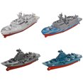 thumbnail image 1 of Ruiboury RC Warship Remote Control Cruiser Speedboat Model Children Aircraft Carrier Toys Holiday Gift Silver gray, 1 of 8