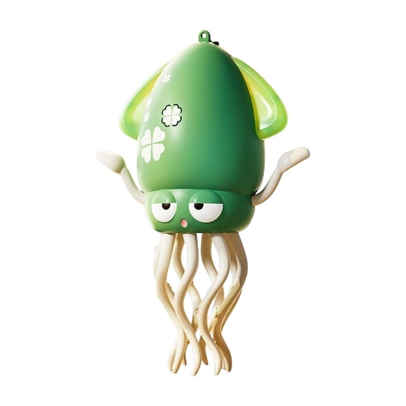 Juguete de animal bailarín, juego interactivo de baile automático, decorativo, ligero, regalo, juego de aprendizaje temprano para viajes, hogar, día Verde