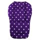 thumbnail image 2 of Almohadilla De Carro Asiento de cochecito infantil para bebé, cojín para silla de paseo, alfombrilla de algodón, punto blanco, morado, 2 of 6