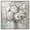 Silver Frame, variant on White Floral Harmony Framed High-Gloss Acrylic Glass Wall Art White Floral Art by Art Remedy, Black Frame, 24 x 24