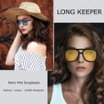 thumbnail image 3 of Gafas de Sol Long Keeper Retro Piloto Puente Doble UV400 2 Paquetes, 3 of 6