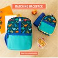 thumbnail image 5 of Wildkin Kids Insulated Clip-in Lunch Box for Boys & Girls, BPA-Free, Clips in to Pack-it-all Backpack (Jurassic Dinosaurs Blue), 5 of 9