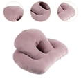 thumbnail image 2 of Almohada para dormir de oficina, almohada de viaje con orificio de ventilación, cómoda y suave almohada para dormir, viajar, casa Violeta, 2 of 6