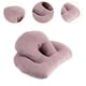 thumbnail image 2 of Almohada para dormir de oficina, almohada boca abajo, transpirable, ergonómica, para viajes. Violeta, 2 of 6