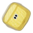 thumbnail image 5 of Unique Bargains 1 Pc Square Bean Eye Makeup Bag for Travel Vacation Yellow Nylon Mesh, 5 of 5