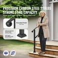 thumbnail image 2 of KFFKFF Outdoor & Indoor Handrails for 2-3 Steps, Complete Stair & Porch Railing Kit with Installation Accessories, Senior-Friendly Hand Rails, Black, 2 of 9