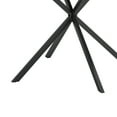 thumbnail image 6 of 42.13'' Modern Cross Leg Round Dining Table, Black Top Occasional Table, Two Piece Removable Top, Matte Finish Iron Legs, 6 of 9