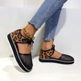 thumbnail image 1 of Sandalias de mujer, zapatos de playa calados de red de verano, sandalias de tacón plano con estampado de leopardo Wmkox8yii FOPL270, 1 of 9
