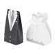 thumbnail image 1 of Cajas de dulces, vestido de novia y novio, bolsas de favores de boda, suministros para fiestas de regalo, 50 Uds., 1 of 8