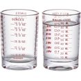 thumbnail image 1 of xianlin-2 Pack Shot Glass Measuring Cup Set,3 oz/90ML Liquid Heavy High Espresso Glass Cup,Dishwasher Safe,Perfect for Coffee,Cocktails and Kitchen Use (Red), 1 of 4